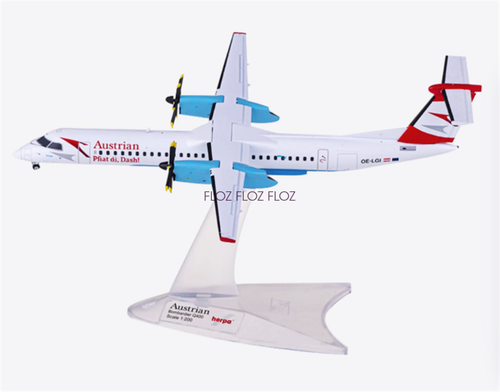 1:200 for Herpa for Austrian Airlines for Bombardier Q400 OE