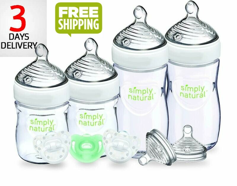 NUK Simply Natural Baby Bottle Newborn Gift Set