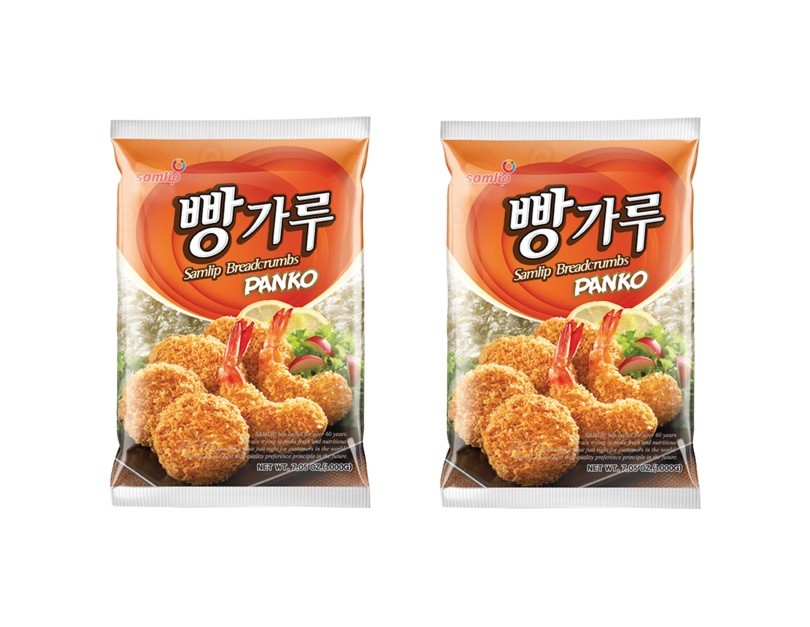 Doppelpack: 2 x 1kg SAMLIP Paniermehl Panade Panko Tempura Mehl Brotkrumen