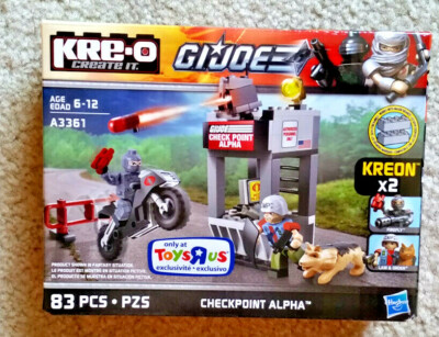 KRE-O GI JOE CHECKPOINT ALPHA #A3361 Toys R Us Exclusive! Sealed! NRFB!