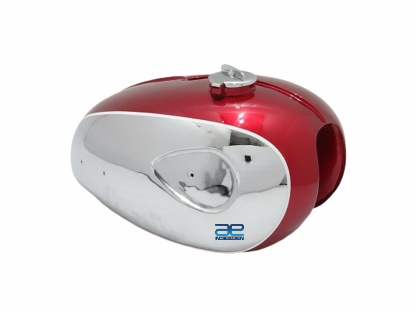 BSA A65 THUNDERBOLT 4 GALLON CHERRY PAINTED CHROME TANK WITH CAP  
