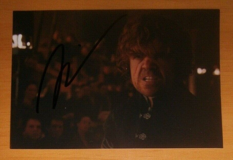Autograph Peter Dinklage Foto Hand Signed Tyrion Lannister Game Of Thrones 10x15