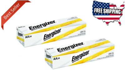 48 Energizer AA Industrial Alkaline Batteries (EN91, LR6, 1.5V) EXP 2034