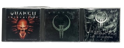 Vintage (Original) Quake 2 Lot (PC, CD, 1997,3 Discs and Cases Mission & Netpack