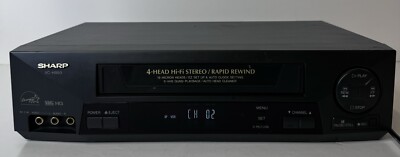 Sharp VC-H993U VCR with HI-FI Stereo 4 Head Rapid Rewind TESTED Works!