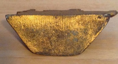 Bronze Sailing Ship Door Stop or Book End 4 1/4