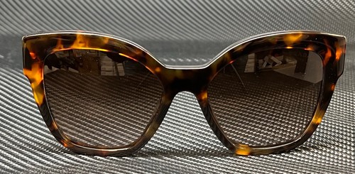 Pre-owned Prada Pr 17zsf Vau6s1 Brown Tortoise Women's 55 Mm Sunglasses
