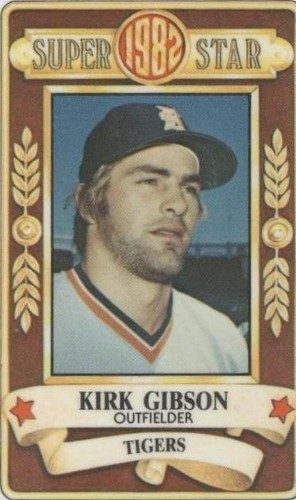 1982 Perma-Graphics/Topps Credit Cards - Kirk Gibson #150-SS8224