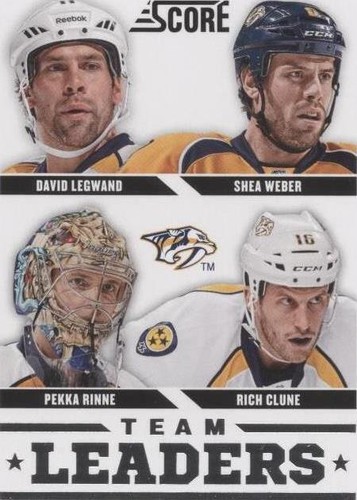 2013-14 Score - David Legwand Pekka Rinne Rich Clune #566