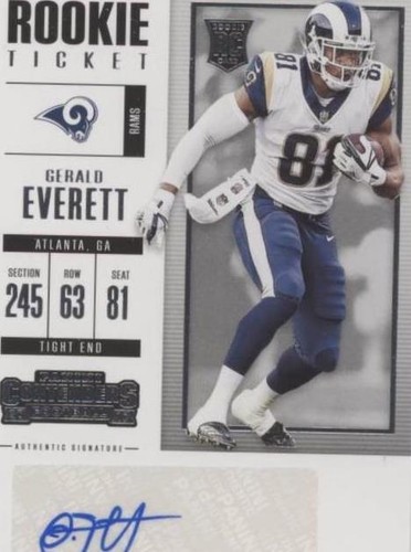 2017 Panini Contenders Gerald Everett #161