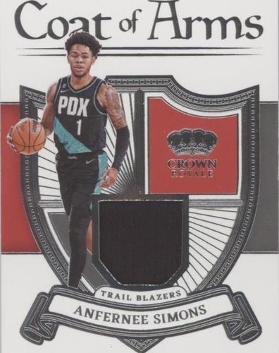 2022-23 Panini Crown Royale - Anfernee Simons #COA-AFS