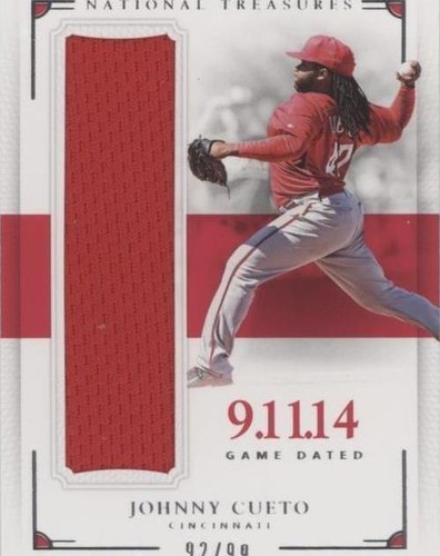 2016 Panini National Treasures - Johnny Cueto #GD-JC