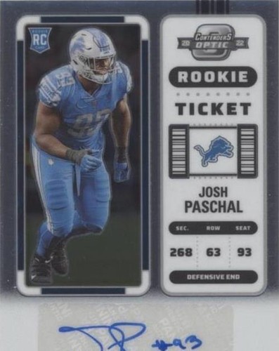2022 Panini Contenders Optic Josh Paschal #176