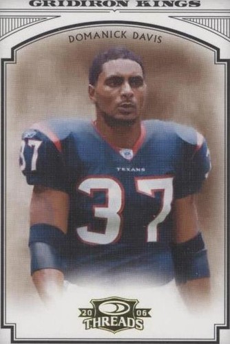 2006 Donruss Threads Domanick Davis #PGK-13