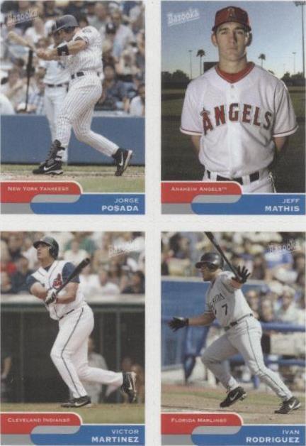 2004 Topps Bazooka - Ivan Rodriguez Jeff Mathis Jorge Posada #29