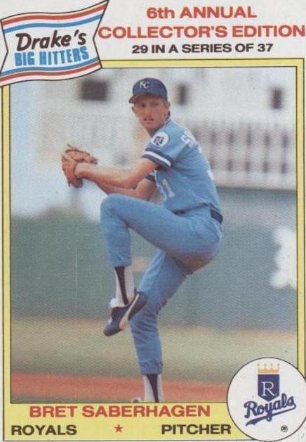 Drake's Big Hitters 1986 - Bret Saberhagen #29