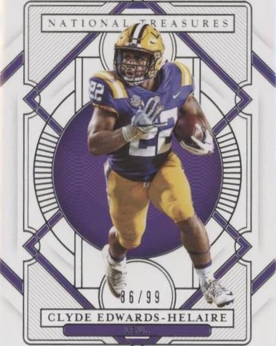 2021 Panini National Treasures Collegiate Clyde Edwards-Helaire #28