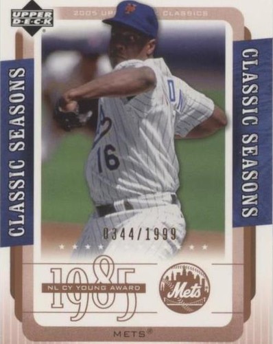 2005 Upper Deck Classics - Dwight Gooden #CS-DG