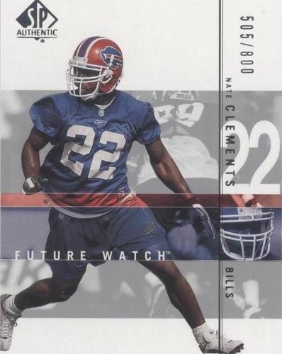 2001 SP Authentic Nate Clements #156