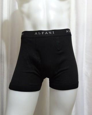 mens underwear silpure protection BLACK cotton 2 pk boxer briefs size S ALFANI