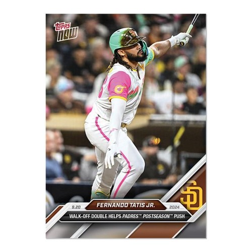 2024 Topps Now 730 Fernando Tatis Jr. San Diego Padres Walk