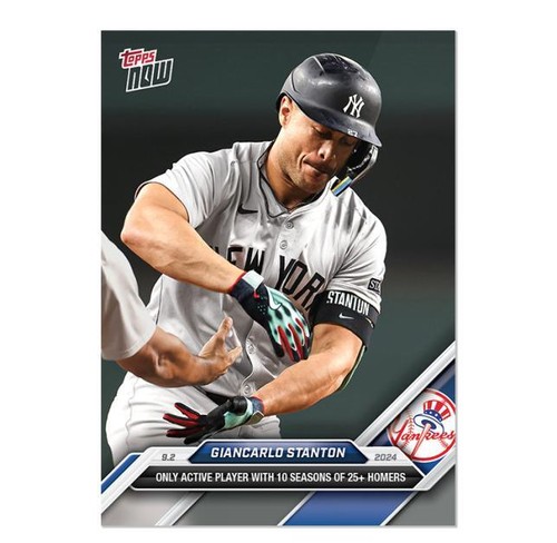 Topps ジャンカルロ スタントン 2024 Topps Now Giancarlo Stanton #879 Blue /5 | eBay