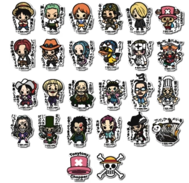 おしゃべりシール ONE PIECE ONE PIECE] [Bandai Official] From the East Blue Arc to the