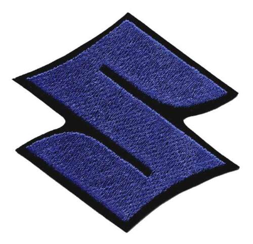 Suzuki S Patch Embroidered Blue Iron-on Suzuki - Hayabusa - GSXR