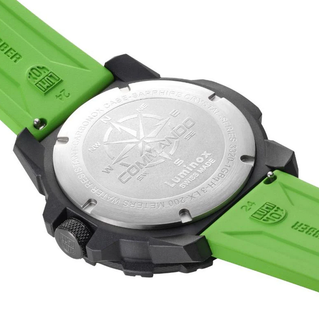 Pre-owned Luminox Commando Gmt Raider Military Sapphire Beige Green Band Watch Xl.3337