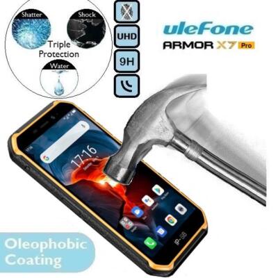 100%Genuine Tempered Glass 9H Screen Protector (Armour) For Ulefone Armor X7 Pro