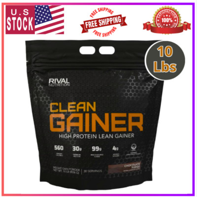 Rivalus Clean Gainer - Chocolate Fudge 10 Pound (Pack of 1),