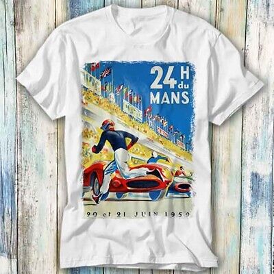 Le Mans 24 Hour 1959 Car Race France T Shirt Meme Gift Top Tee Unisex 1036