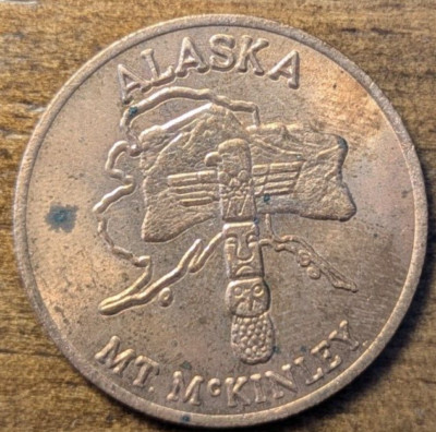 1959 Juneau, Alaska AK 49th State The Great Land State Shell Gas Token