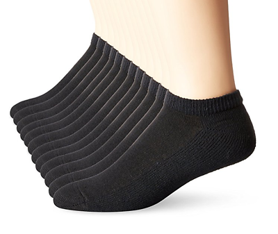 Hanes Men's 6 Pack Classics No Show Socks, Sock Size: 10-13 