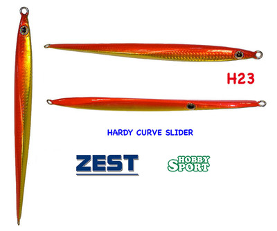VERTICAL JIG ZEST HARDY CURVE SLIDER 200 GR COLORE H23 ORANGE RICCIOLA CERNIA