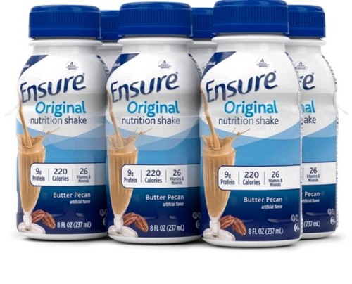 24ct ENSURE Original Nutrition BUTTER PECAN Meal Replacement Shakes 9g Protein