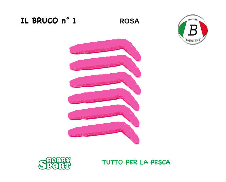 IL BRUCO n 1 COLORE ROSA ESCA X PESCA TROTA LAGHETTO BERETTA ORIGINALE