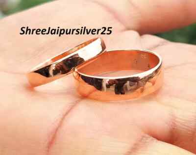 100% pure Healing Copper Ring Band, Solid Pure Copper Ring, handmade copper ring