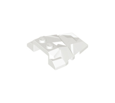 Lego - White 4x4 Fractured - Polygon Top