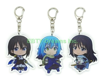 Set of 3 Reincarnated As Slime Anime Acrylic Keychain Rimura, Shizue, Hinata