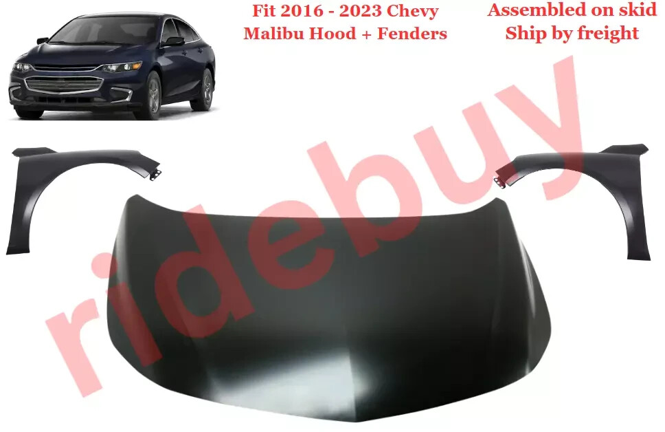 Full Hood & Fender + Mirror Kit | CHEVROLET MALIBU 2023 Full Hood & Fender + Mirror Kit | CHEVROLET MALIBU 2023
