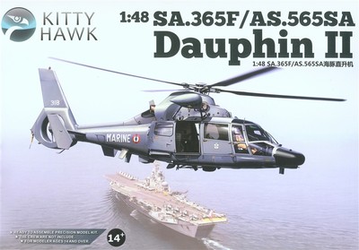 Kitty Hawk 1/48 Hawk SA.365F/AS.565SA Dauphin II Helicopter #80108  USA 