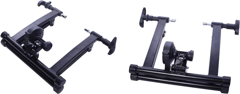Magnetic Bike Trainer Stand Premium Steel Bicycle Indoor Exercise Fitness Black