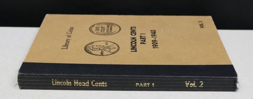 Vintage Library of Coins Part 1 Vol 2 Lincoln Cents  1909-1940 Album Free Shipp