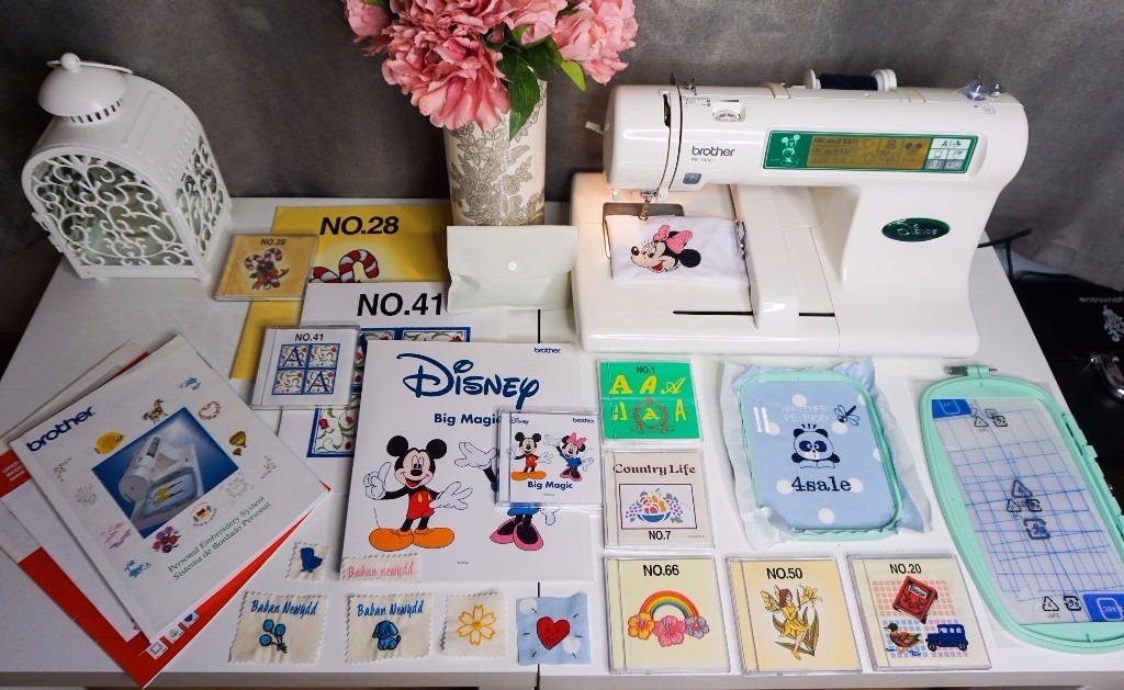 BROTHER PE190D DISNEY EMBROIDERY MACHINE + EXTRAS in Beauly