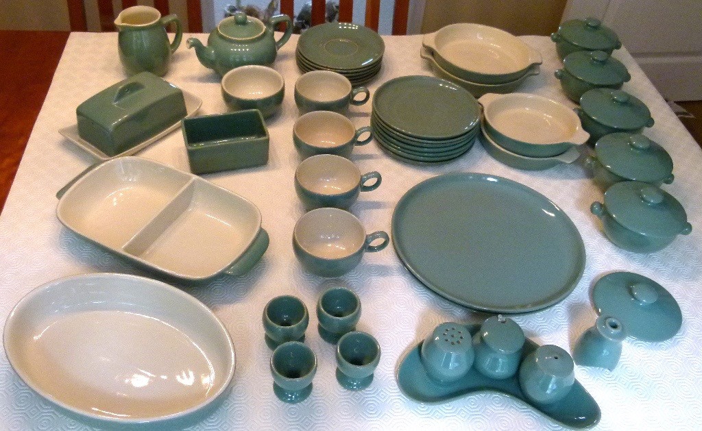 Denby 'Manor Green' Dinnerware including dining, serving & Tea