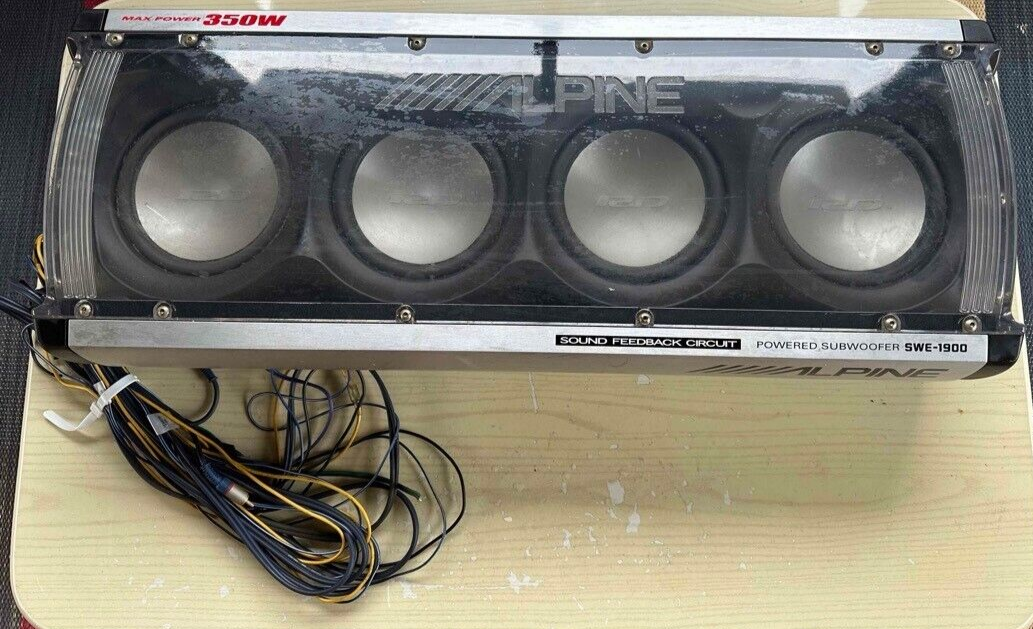 alpain swe-1900 サブウーファー ALPINE パワードサブウーファー SWE-1900