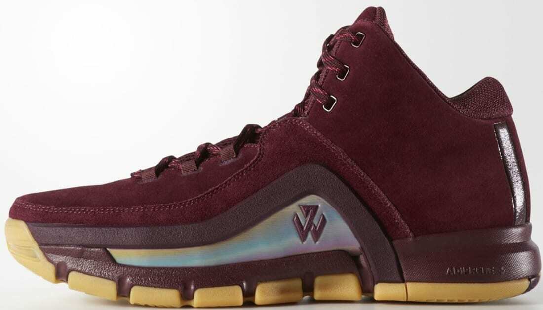 Brand New Adidas J Wall 2 B39529 Maroon/Gum Basketball Shoe