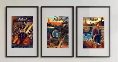 3 Fallout Screen Print Posters Kevin Tong Signed LE #/100 Ghoul Maximus MacLean!
