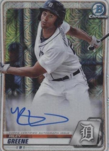 2020 Bowman Chrome - Riley Greene #BCMA-RG